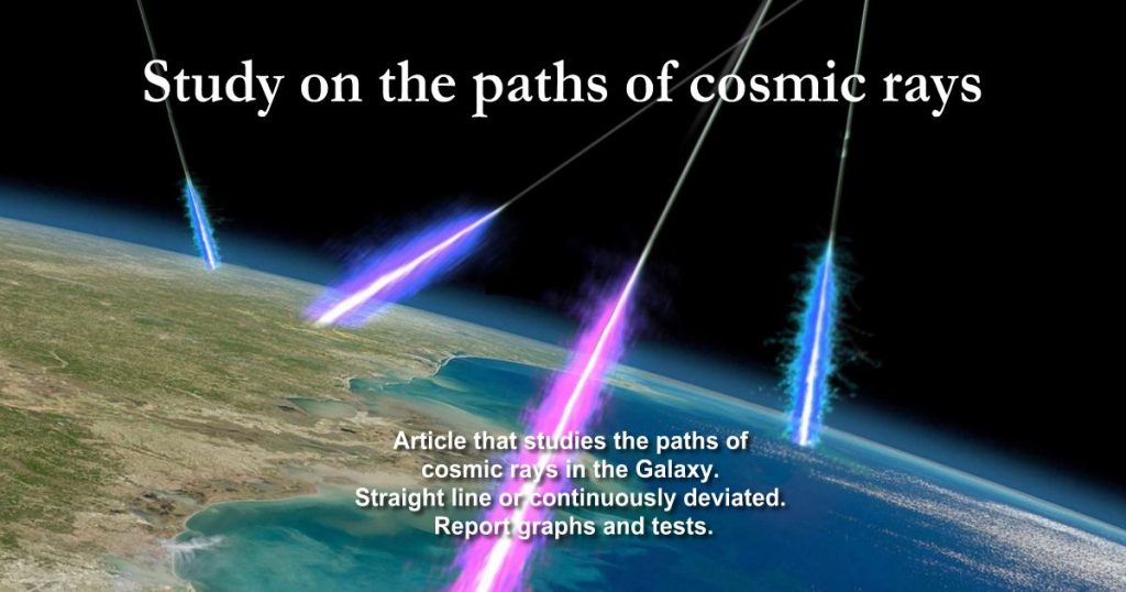 Study On The Paths Of Cosmic Rays