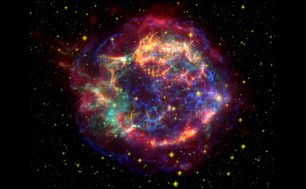 Remnant Cas A Of The Supernova Explosion Sn1572 Tipe Is Unkown